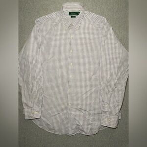 Lauren Ralph Lauren Shirt Men's 16.5 34/35 Long Sleeve Button Down 100% Cotton